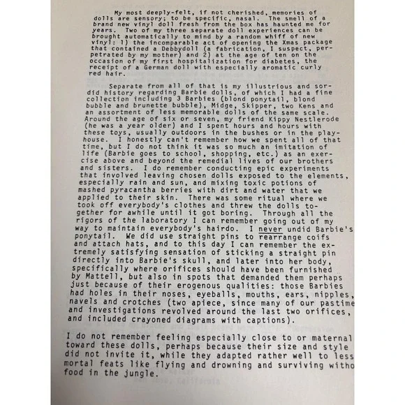 1980s Janet Burdick Experiences with dolls,Claremont California - Picture 8 of 9